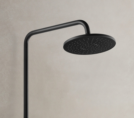 Душевая система с изливом Arrow AG3317SHMB черный